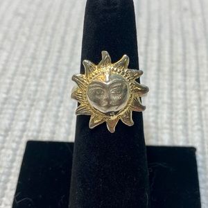 Mexican Sterling Silver Sun Ring